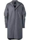 LOST & FOUND LOST & FOUND RIA DUNN OVERSIZED LONG COAT - GREY