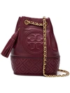 TORY BURCH TORY BURCH FLEMING BUCKET BAG - RED