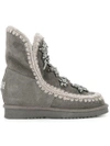 MOU MOU EMBELLISHED SNOW BOOTS - GREY