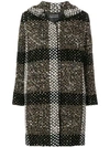 GIANLUCA CAPANNOLO GIANLUCA CAPANNOLO KNITTED CHECK COAT - NEUTRALS