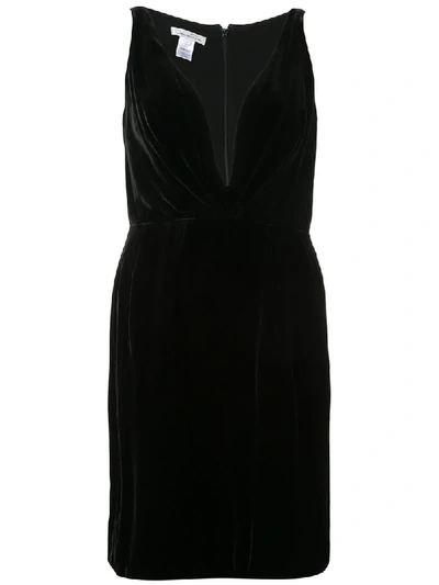Oscar De La Renta Sleeveless Flared Dress - Black