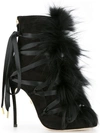 DSQUARED2 faux-fur embellished boots