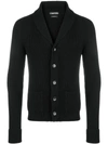 TOM FORD RIBBED CASHMERE CARDIGAN