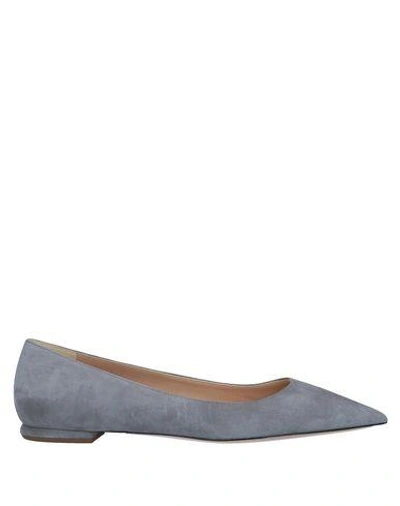 Deimille Ballet Flats In Grey