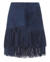 EXCLUSIVE FOR INTERMIX Maris Fringe Suede Skirt,JWS23B-EXCL