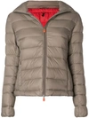 SAVE THE DUCK SAVE THE DUCK HOODED PADDED JACKET - NEUTRALS
