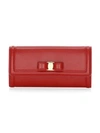 FERRAGAMO Vara Flap Leather Wallet