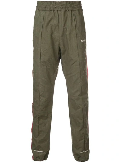 Readymade Side Stripe Track Trousers In Green