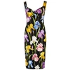 DOLCE & GABBANA FLORAL-PRINT SILK-BLEND DRESS