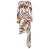 GIVENCHY ECRU PRINTED SILK CREPE DRESS