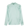 ROKSANDA AULNA LIGHT BLUE SILK TOP