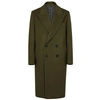 WOOYOUNGMI OLIVE DOUBLE-BREASTED WOOL-BLEND COAT