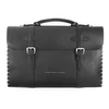 ANCHOR & CREW GRAPHITE BLACK RUFFORD LEATHER & ROPE BRIEFCASE LARGE