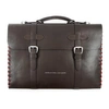 ANCHOR & CREW DEEP BROWN RUFFORD LEATHER & ROPE BRIEFCASE SMALL