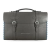 ANCHOR & CREW FALCON GREY RUFFORD LEATHER & ROPE BRIEFCASE LARGE