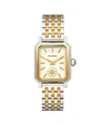 TORY BURCH ROBINSON WATCH, TWO-TONE GOLD/STAINLESS STEEL/CREAM, 27 X 29 MM,796483394452