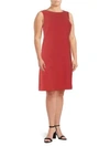 LAFAYETTE 148 PLUS CHEYENNE SLEEVELESS SHIFT DRESS,0400099249315