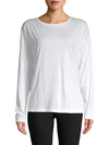 VINCE Long-Sleeve Cotton Tee,0400098854383