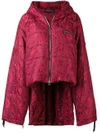 BARBARA BOLOGNA BARBARA BOLOGNA ASYMMETRIC PUFFER JACKET - RED