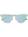 MCQ BY ALEXANDER MCQUEEN MCQ BY ALEXANDER MCQUEEN EYEWEAR MIRRORED CAT EYE SUNGLASSES - METALLIC