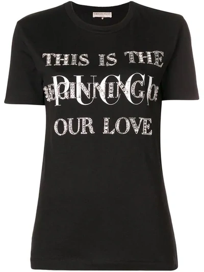 Emilio Pucci Logo T-shirt - 黑色 In Black