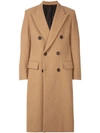 AMI ALEXANDRE MATTIUSSI DOUBLE BREASTED LONG COAT