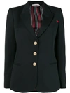 GIACOBINO fitted peaked lapel jacket