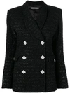 ALESSANDRA RICH ALESSANDRA RICH BUTTONED JACKET - BLACK