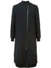 THAMANYAH LONG ZIPPED COAT