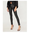FOREVER UNIQUE HIGH-RISE SKINNY FAUX-LEATHER TROUSERS