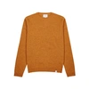 NORSE PROJECTS SIGFRED BURNT ORANGE WOOL JUMPER