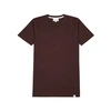 NORSE PROJECTS NEILS BURGUNDY COTTON T-SHIRT