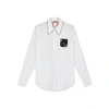 N°21 Nº21 Crystal & Sequin Embellished Shirt - White