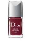 Dior Vernis Gel Shine & Long Wear Nail Lacquer - 851 Rouge En Diable In 851 Rouge Endiable