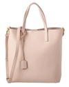 Saint Laurent Toy Leather Tote Bag With Shoulder Strap In Pink