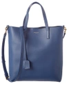 Saint Laurent Small Crossbody Shopper Bag In Blue