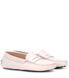 Tod's Gommino Leather Loafers In Light Pink