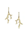 ANNETTE FERDINANDSEN Diamond & 14K Yellow Gold Coral Earrings