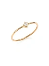ZOË CHICCO Diamond & 14K Yellow Gold Solitaire Ring
