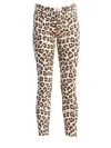MOTHER Looker High-Rise Animal Ankle Jeans
