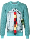JW ANDERSON TROMPE L'OEIL SHIRT AND TIE SWEATER