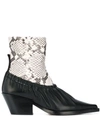 JOSEPH LAYERED-LOOK ANKLE BOOTS