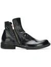 OFFICINE CREATIVE SIDE ZIP ANKLE BOOTS
