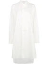 Y-3 Y-3 TUNIC LENGTH COLLARED SHIRT - WHITE