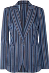 BURBERRY Striped wool-blend blazer