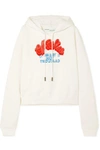 Off-white Heart Not Troubled Cotton Hoodie In White