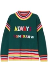 MIRA MIKATI OVERSIZED EMBROIDERED MERINO WOOL SWEATER