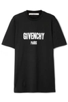 GIVENCHY OVERSIZED DISTRESSED PRINTED COTTON-JERSEY T-SHIRT
