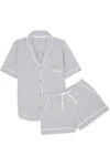 DKNY SIGNATURE COTTON-BLEND JERSEY PAJAMAS