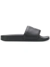 Marcelo Burlon County Of Milan Cross Faux-leather Slides In Black